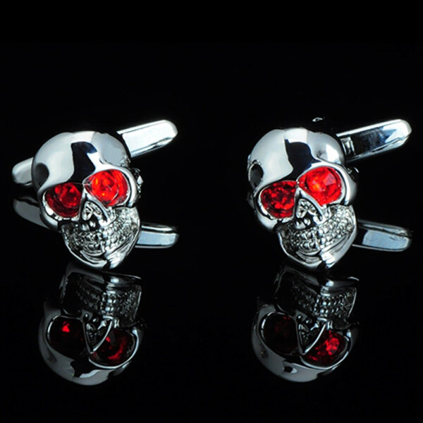 

Запонки Bow Tie House Basic c черепом red eyes skull 08695
