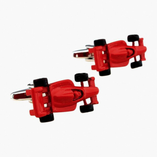 

Запонки Bow Tie House красные Racing Car 09931