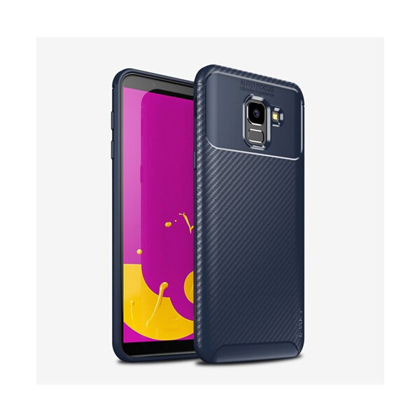 

TPU чехол iPaky Kaisy Series для Samsung J600F Galaxy J6 (2018) Синий (89886)