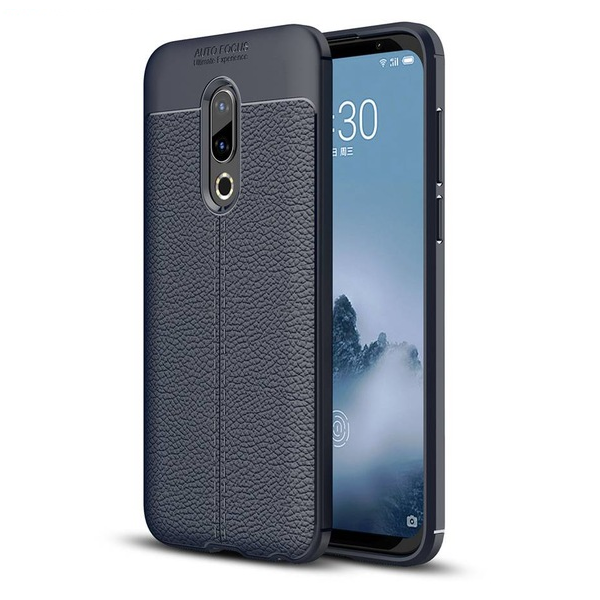 

TPU чехол iPaky Litchi Series для Meizu 16 Синий (89818)