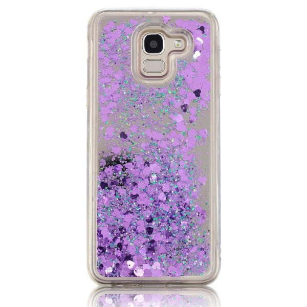 

TPU чехол Liquid hearts для Samsung Galaxy A6 (2018) Фиолетовый (90619)