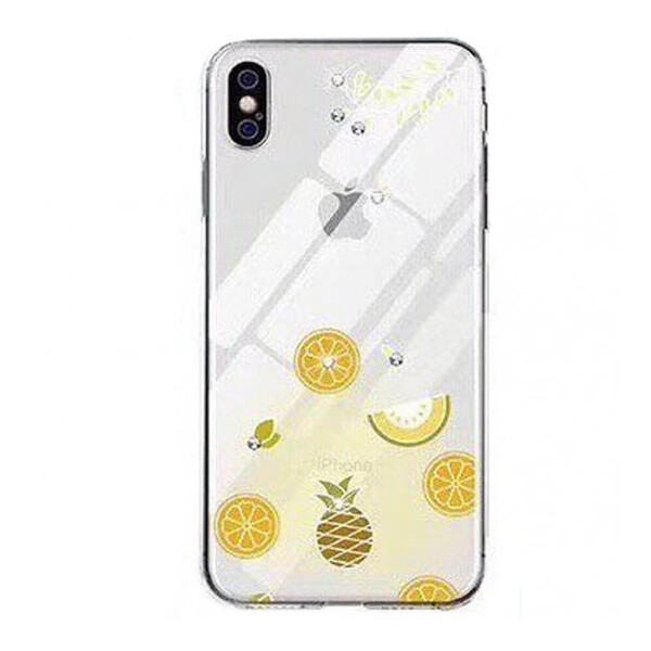 

TPU чехол Luxury Diamond full protective для Apple iPhone XS Max (6.5) Желтый / Тропические фрукты (106077)
