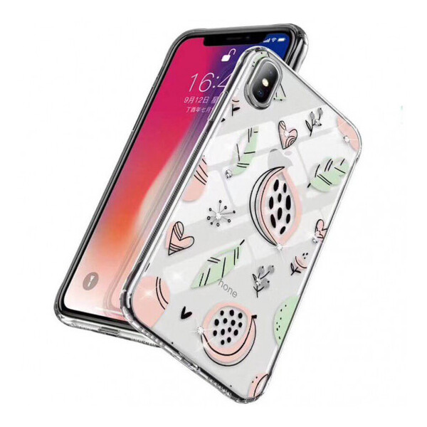 

TPU чехол Luxury Diamond full protective для Apple iPhone XS Max (6.5) Прозрачный / Экзотические фрукты (106080)