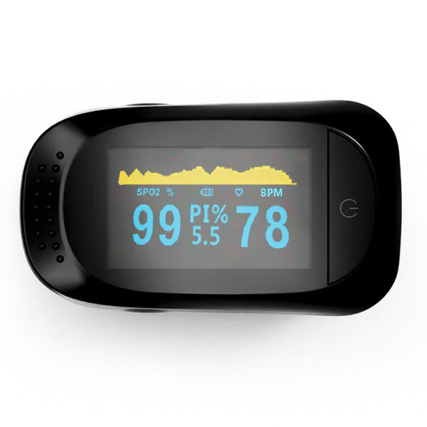 

Электронный пульсоксиметр на палец JETIX Pulse A2 Oximeter Черный