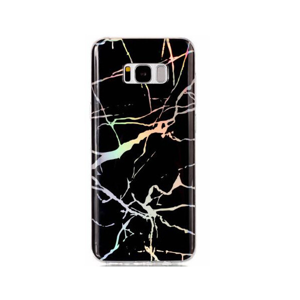 TPU чехол Marble Series для Samsung G955 Galaxy S8 Plus Черный (92571)