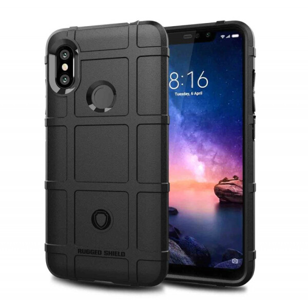 

TPU чехол Rugged Shield для Xiaomi Redmi Note 6 Черный (95156)