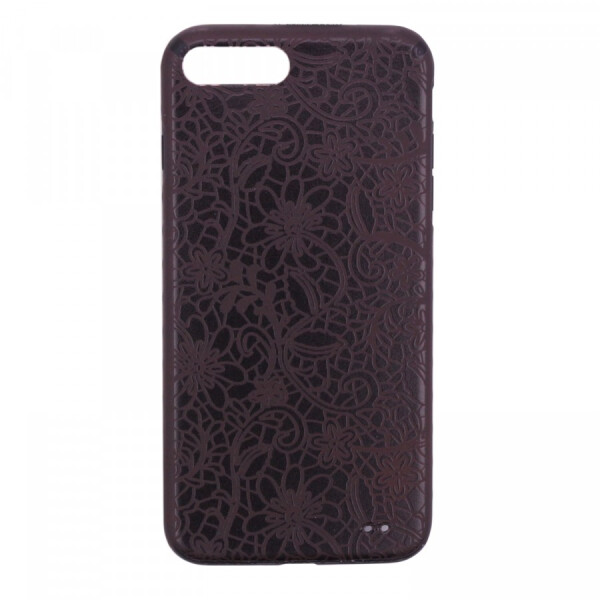 

TPU чехол Secret Case Series для Apple iPhone 8 plus (5.5) Цветы / Черный (59036)