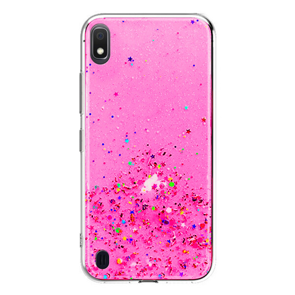 

TPU чехол Star Glitter для Samsung Galaxy A10 (A105F) Прозрачный / Розовый (113641)