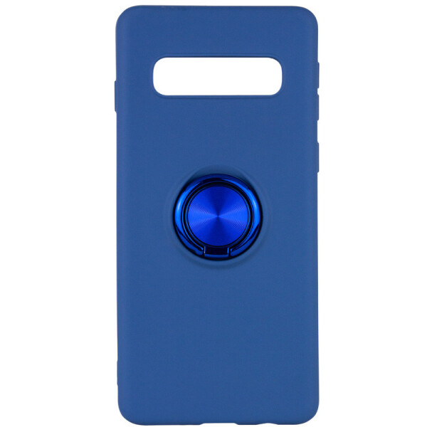 

TPU чехол Summer ColorRing под магнитный держатель для Samsung Galaxy S10+ Синий (103614)