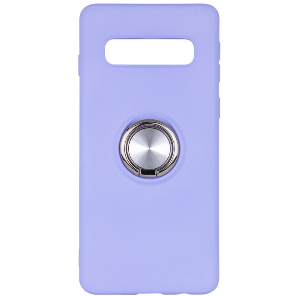 

TPU чехол Summer ColorRing под магнитный держатель для Samsung Galaxy S10+ Фиолетовый (103615)