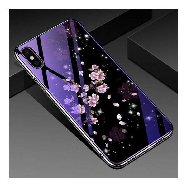 

TPU+Glass чехол Fantasy с глянцевыми торцами для Apple iPhone XS Max (6.5) Цветение (88539)