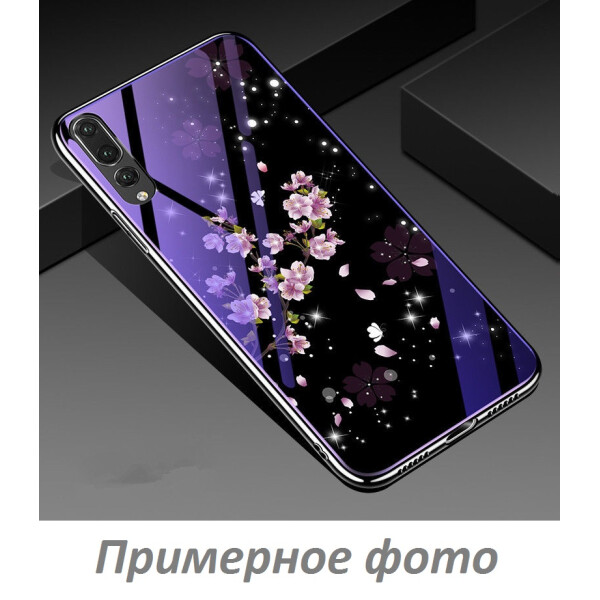 

TPU+Glass чехол Fantasy с глянцевыми торцами для Huawei Honor 8X Max Цветение (91335)