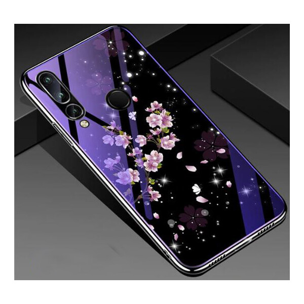 

TPU+Glass чехол Fantasy с глянцевыми торцами для Huawei Nova 4 Цветение (96244)