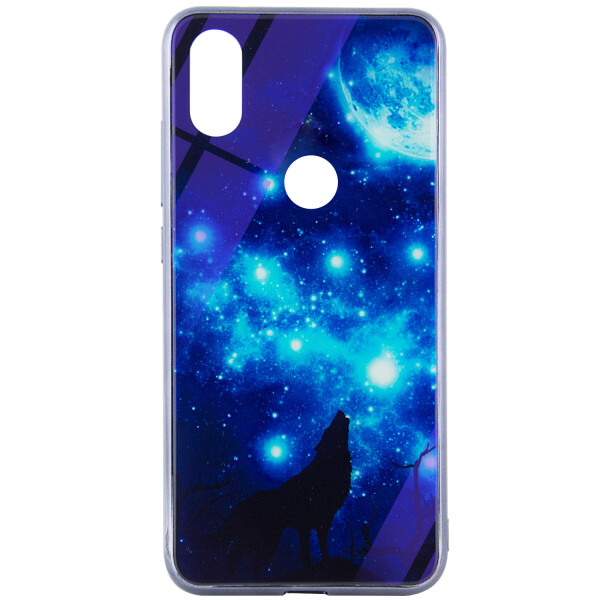 

TPU+Glass чехол Fantasy с глянцевыми торцами для Huawei P Smart Z Лунная ночь (108227)