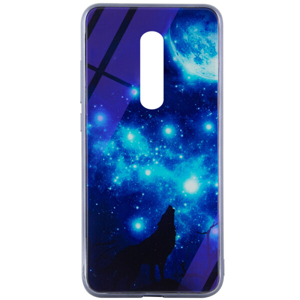 

TPU+Glass чехол Fantasy с глянцевыми торцами для Xiaomi Mi 9T Лунная ночь (108247)
