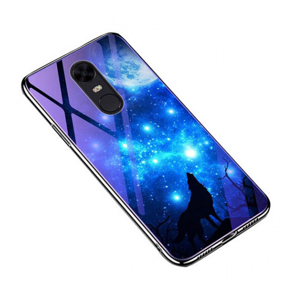 

TPU+Glass чехол Fantasy с глянцевыми торцами для Xiaomi Redmi 5 Plus / Redmi Note 5 (SC) Лунная ночь (82356)
