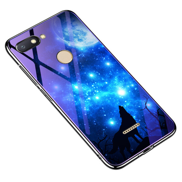 

TPU+Glass чехол Fantasy с глянцевыми торцами для Xiaomi Redmi 6 Лунная ночь (86994)