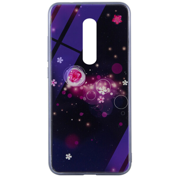 

TPU+Glass чехол Fantasy с глянцевыми торцами для Xiaomi Redmi K20 Pro Пузырьки и цветы (108248)