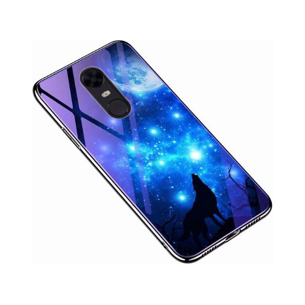

TPU+Glass чехол Fantasy с глянцевыми торцами для Xiaomi Redmi Note 4X / Note 4 (SD) Лунная ночь (96246)