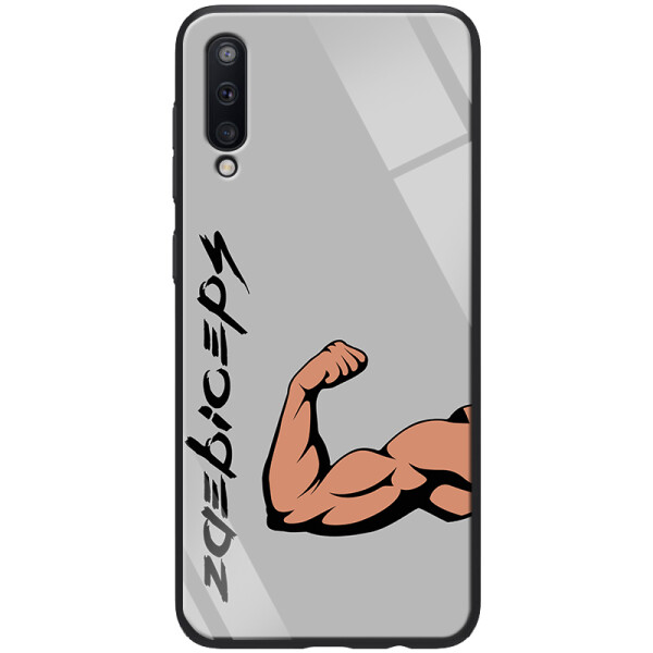 

TPU+Glass чехол ForFun для Samsung Galaxy A50s Бицепс / Серый (109114)