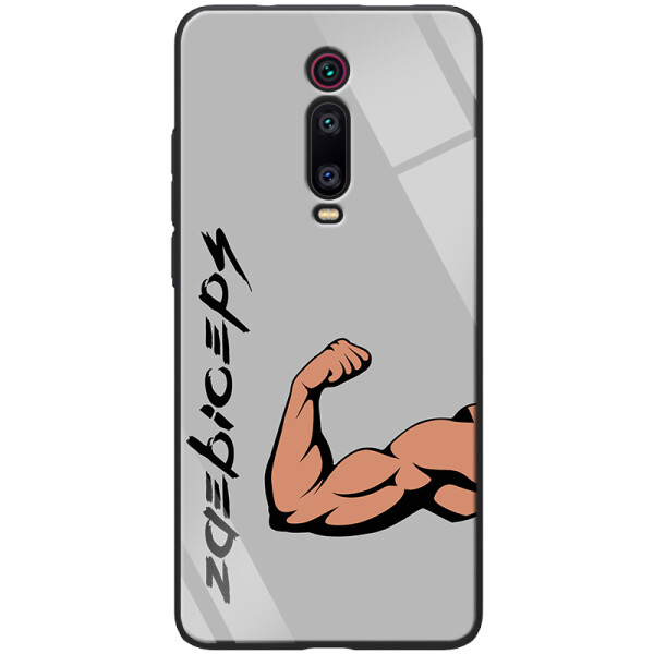 

TPU+Glass чехол ForFun для Xiaomi Redmi K20 Pro Бицепс / Серый (109169)