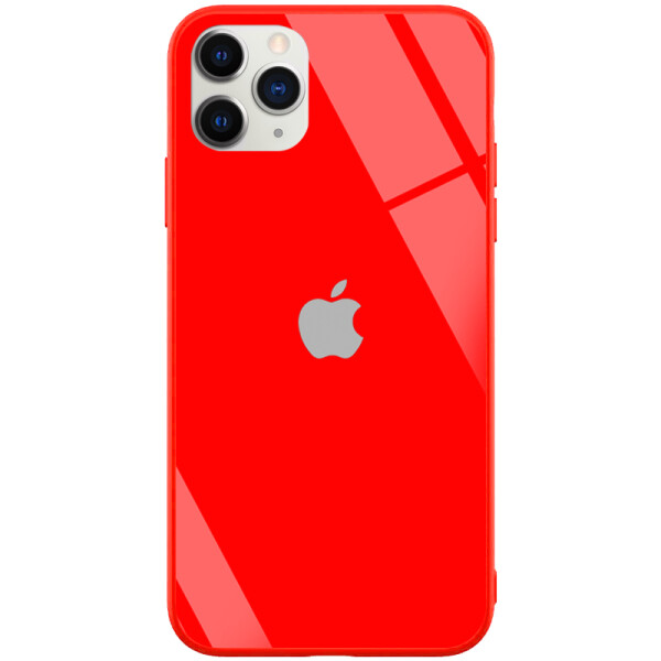 

TPU+Glass чехол GLOSSY Logo series для Apple iPhone 11 Pro Max (6.5) Красный / Red (118011)