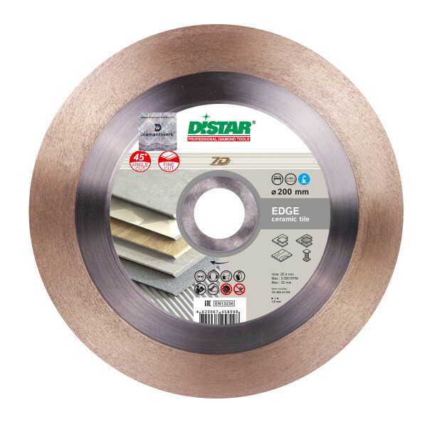 

Круг алмазный отрезной Distar 1A1R 200x1,3x25x25,4 Edge (11120421015)