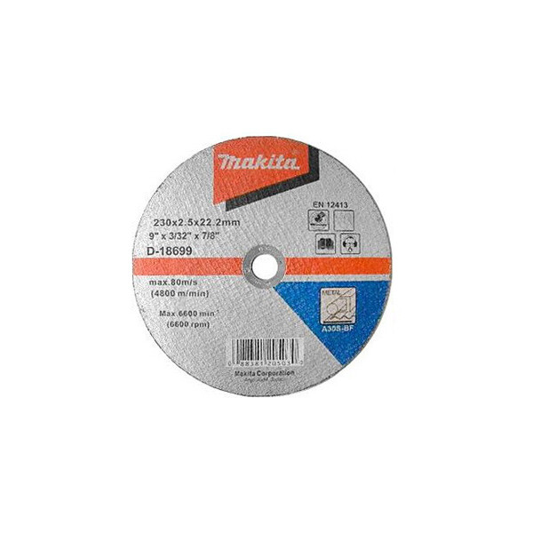 

Отрезной диск по металлу Makita 230 мм (D-18699)