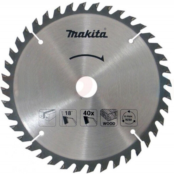 

Пильный диск Makita ТСТ по дереву 185x30 мм x 40 зубьев (D-52607)