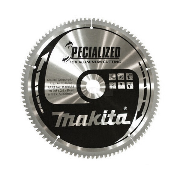 

Пильный диск Makita для алюминия SPECIALIZED 305х30 мм 100Т (B-09684)