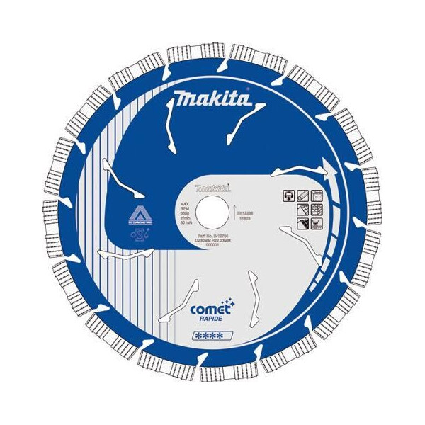 

Алмазный диск 230 мм Makita Comet Rapide (B-12784)