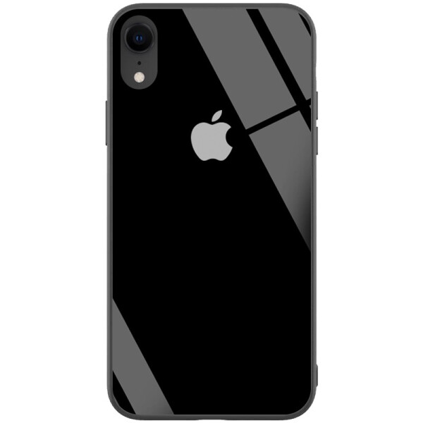 

TPU+Glass чехол GLOSSY Logo series для Apple iPhone XR (6.1) Черный / Black (118041)