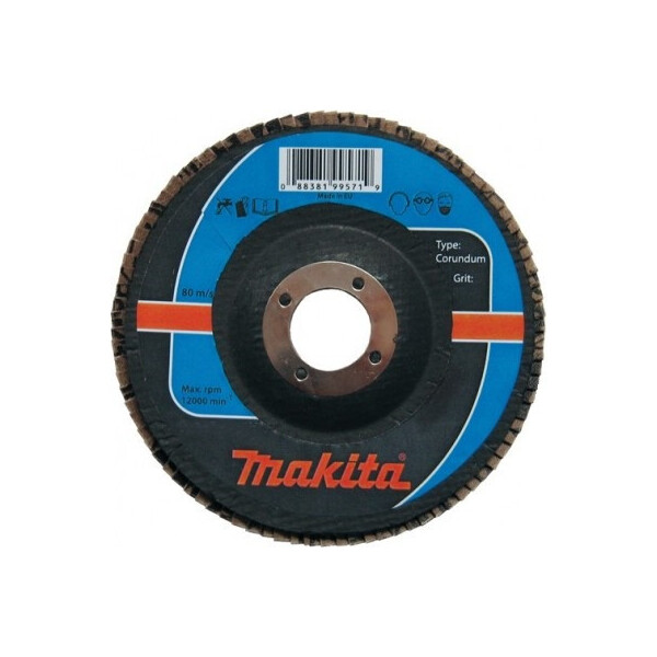 

Лепестковый диск для стали корунд Makita 150 мм K60 (P-65224)