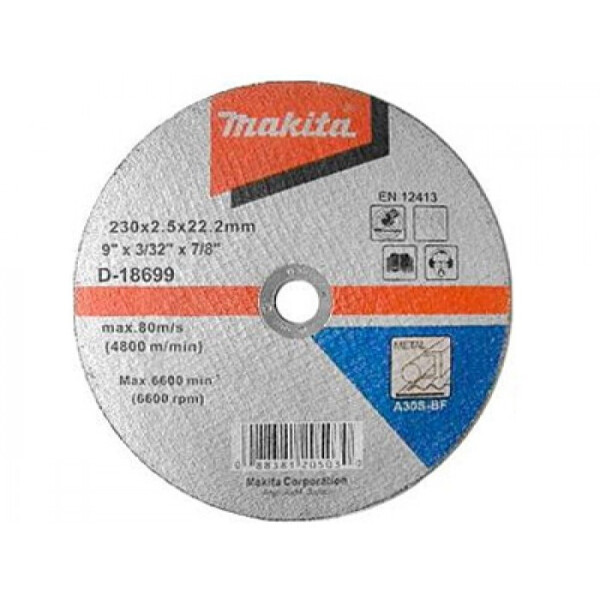 

Отрезной диск по металлу Makita 230 мм (D-18699)