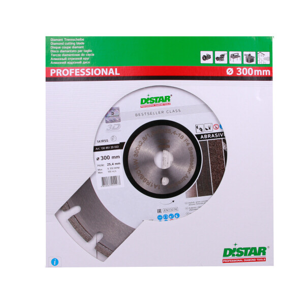 

Круг алмазный отрезной Distar 1A1RSS/C1-W 300x2,8/1,8x9x25,4-18 F4 Bestseller Abrasive (13085129022)