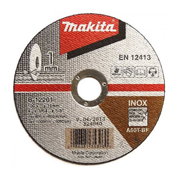 

Отрезной диск по нержавейке плоский Makita 100 мм Makita (B-12201)