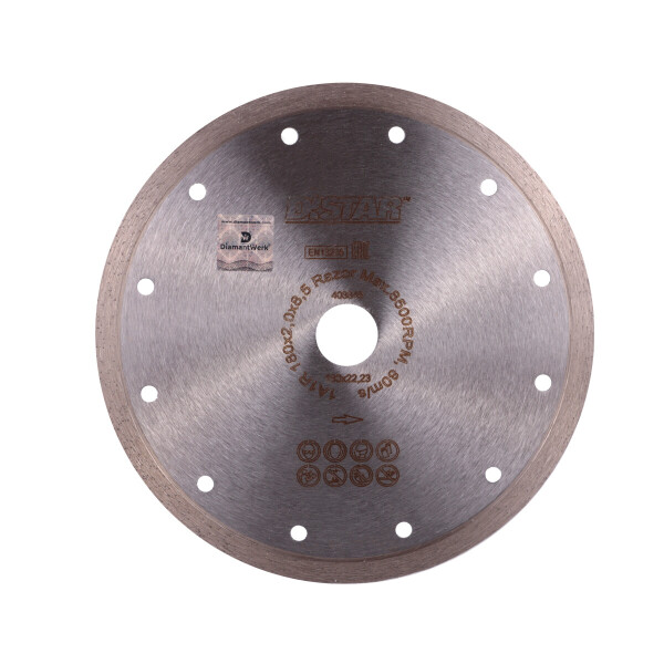 

Круг алмазный отрезной Distar 1A1R 180x2,0x8,5x22,23 Razor (11115062014)