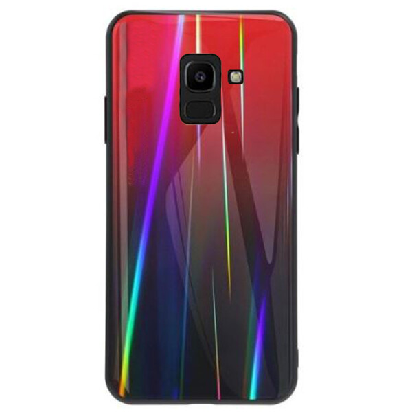 

TPU+Glass чехол Gradient Aurora для Samsung Galaxy A6 (2018) Красный (94317)