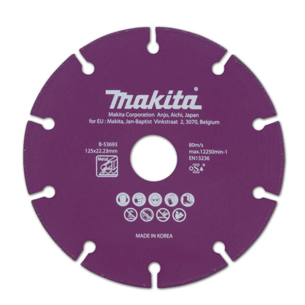 

Алмазный отрезной диск 125 мм по металлу Makita SPECIALIZED (B-53693)