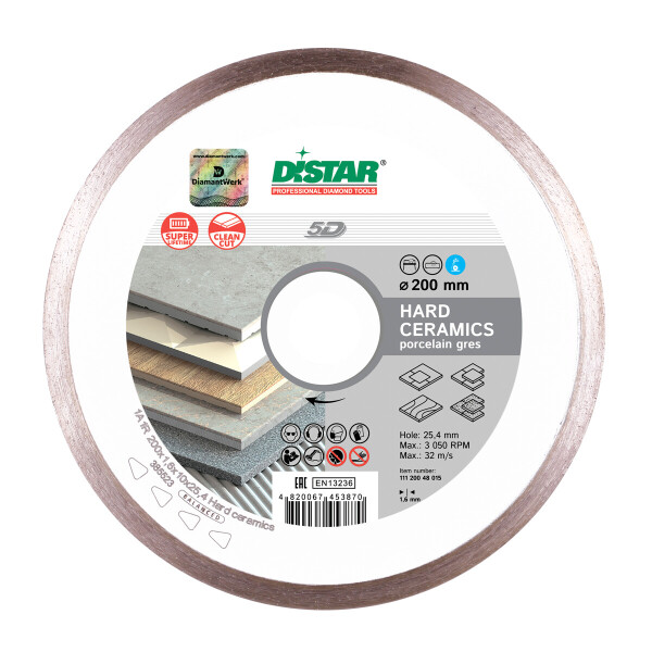 

Круг алмазный отрезной Distar 1A1R 200x1,6x10x25,4 Hard ceramics (11120048015)