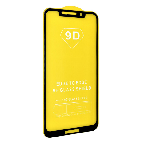 Акція на Защитное стекло DK Full Glue 9D для Motorola One (P30 Play) (black) від Allo UA