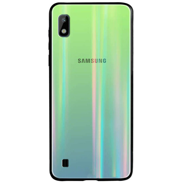 

TPU+Glass чехол Gradient Aurora с лого для Samsung Galaxy A10 (A105F) Зеленый (108985)