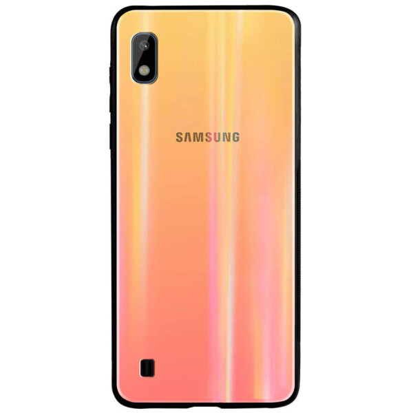 

TPU+Glass чехол Gradient Aurora с лого для Samsung Galaxy A10 (A105F) Розовый (108987)