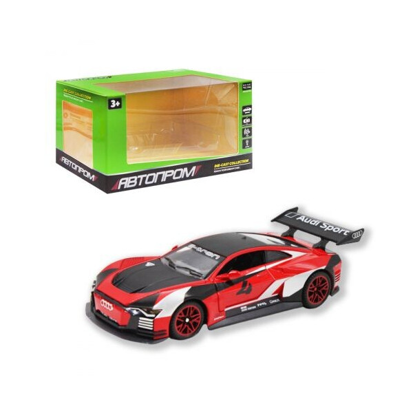 

Машинка Audi E-tron Vision Gran Turismo из серии Автопром красный (7585) (148363)
