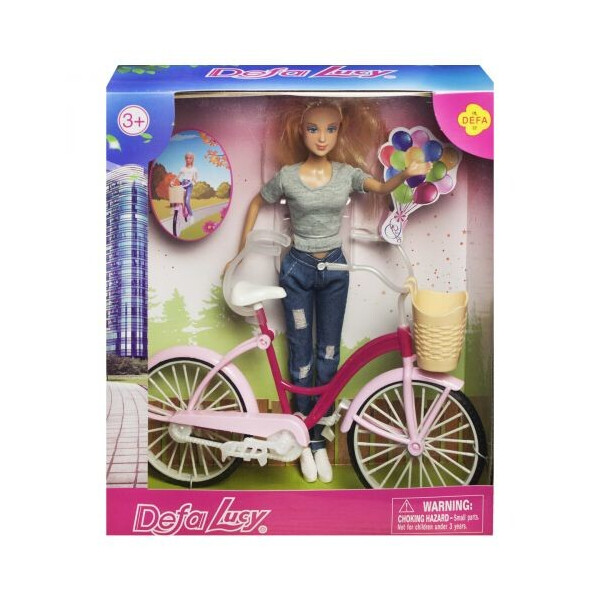 

Кукла Defa Lucy С велосипедом в сером (8361) (149241)