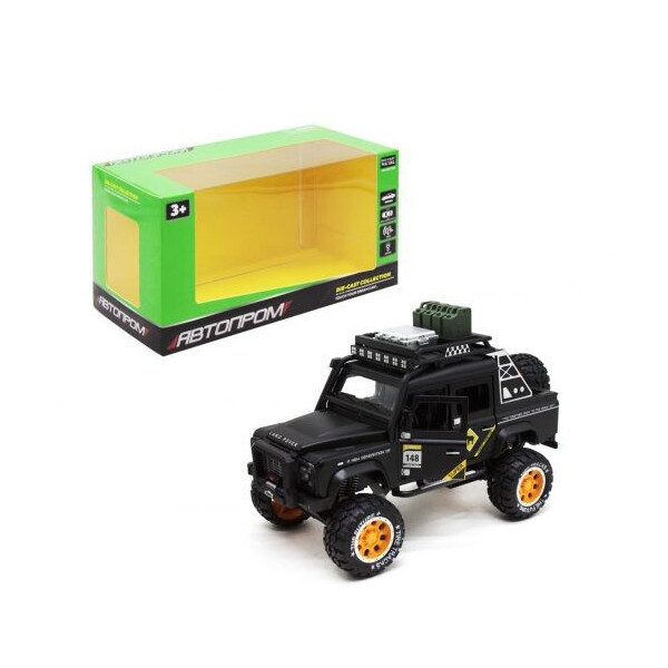 

Машинка Land Rover Defender из серии Автопром черный (7681) (154076)