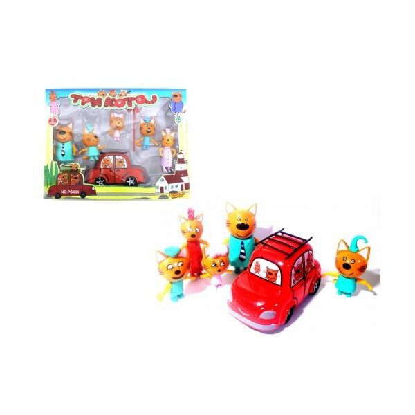 

Игровой набор Три Кота с машиной MiC (119494)