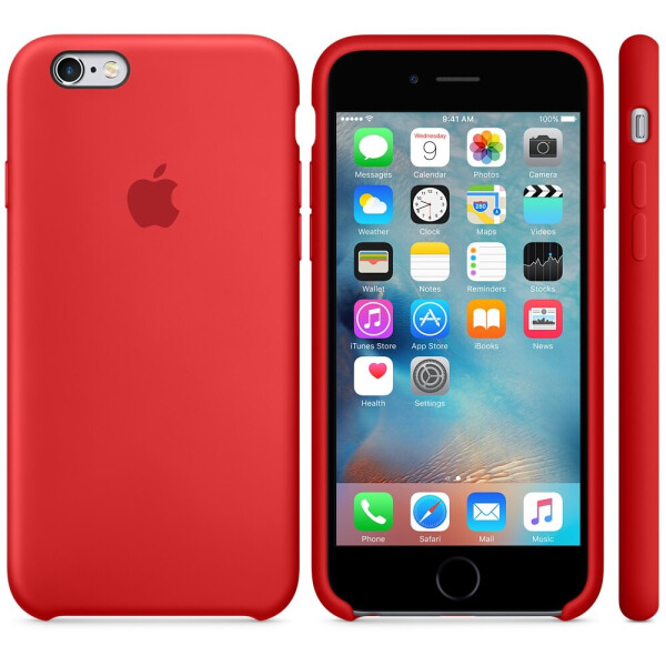 

Чехол-накладка Silicone Case для iPhone 6/6s Красный (014)