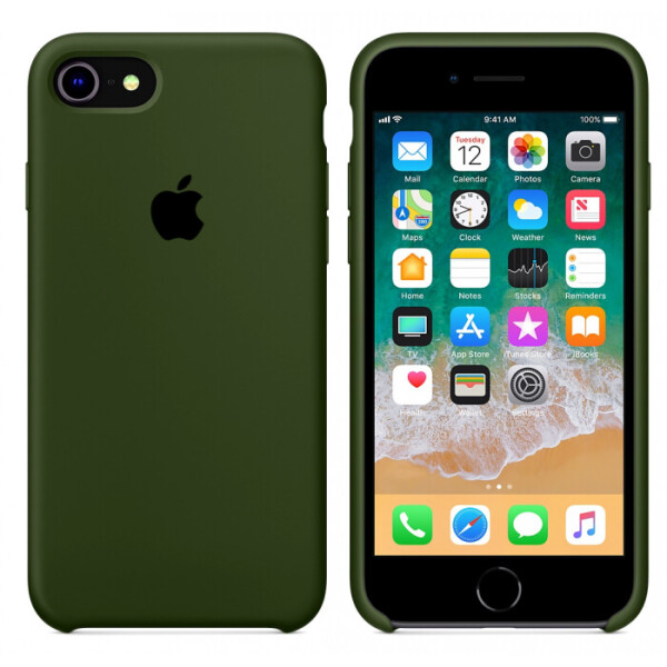 

Чехол-накладка Silicone Case для iPhone 7/8 Зелёный (00046)