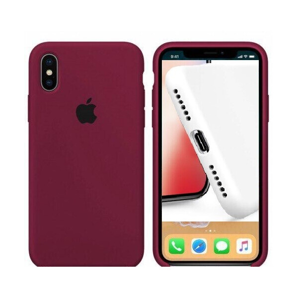

Чехол-накладка Silicone Case Full для iPhone Xs Max Marsala (109543-49)